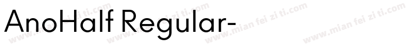AnoHalf Regular字体转换